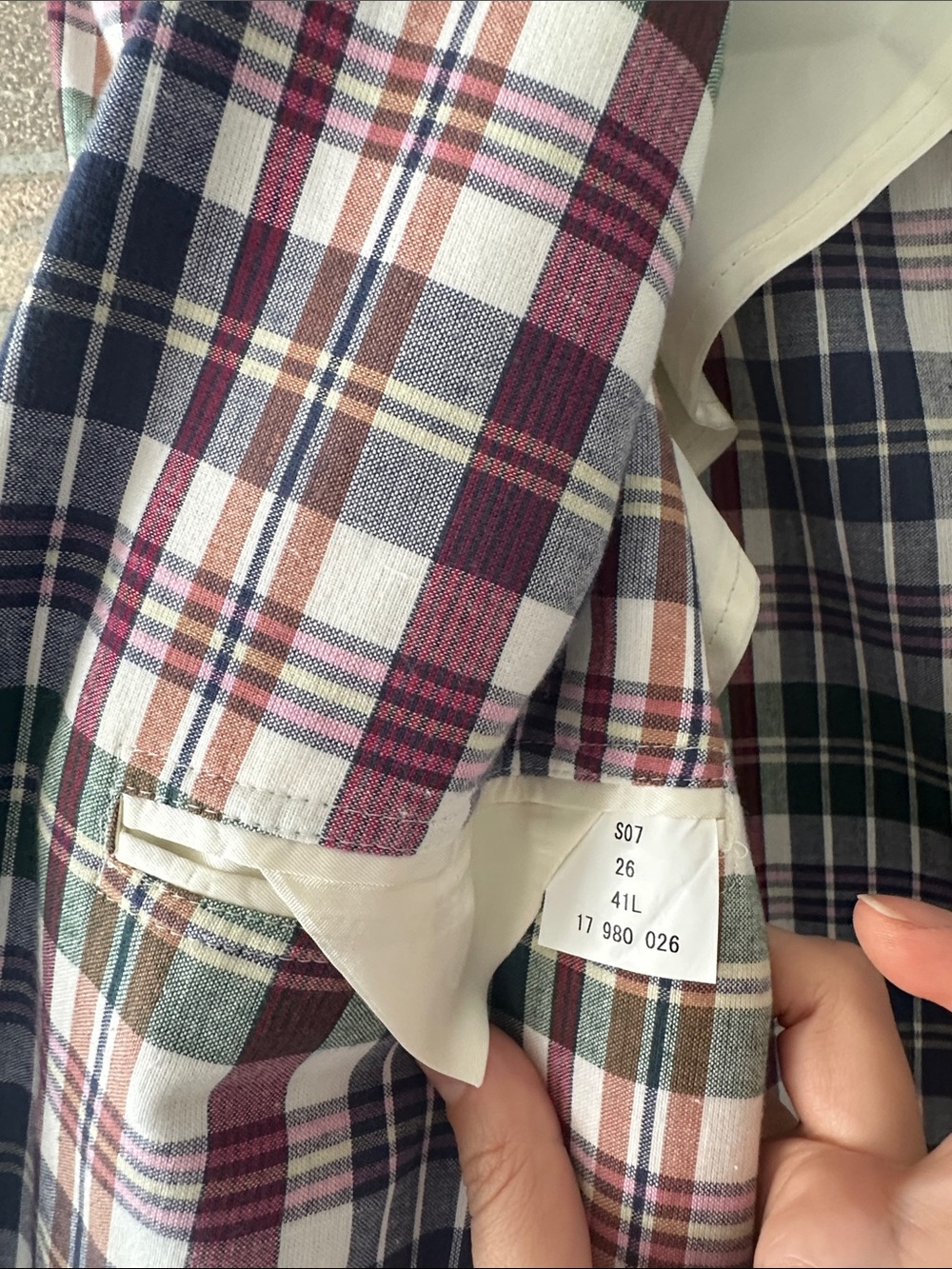 NWOT! Brooks Brothers Blue/Red  Madras Plaid Cotton Sport Coat Men’s 41L Blazer - Picture 8 of 8